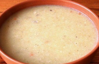 Суп-крем из перловой крупы для ребенка